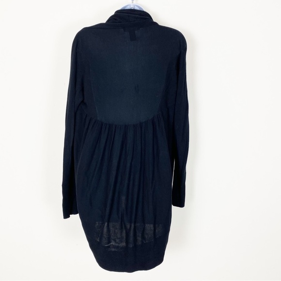 WHBM Black Knit Lightweight Open Front Cardigan Sweater Size XS business Casual - Picture 4 of 6